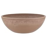 PSW Pot M30TP Collection Flache Gartenschale, niedriger Übertopf für Sukkulenten, Bonsai, Feengärten, Kräuter, 30,5 cm, Taup