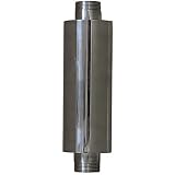 Schalldämpfer Baustellenschalldämpfer Geräteschalldämpfer Doppelanschluss Rohrgewinde G 1-1/4' für Seitenkanalverdichter Gasringturbinen 260mm x 76
