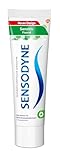 Sensodyne Sensitiv Fluorid Zahncreme, 75ml, tägliche Zahnpasta, bei schmerzempfindlichen Z