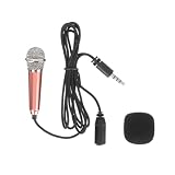 JOINPAYA 1 Satz Mini-Mikrofon Gesangsmikrofon für Telefon Kabelgebundene Kopfhörer für Kinder Aufnahme mikrofon Tiny Microphone Aufnahmemikrofon für Telefon Miniatur-Handymikrofon Schw