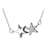Frauen Mode-Ozean-Stil Fisch Meeresketten 925 Sterling-Silver-Jujelry