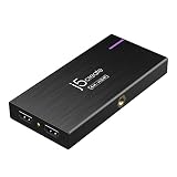 j5create 4K Game Video Capture Card mit PD 60W Pass-Through Charging, Streaming und Aufnahme von 4K Video auf PS5, PS4, Xbox, Switch, Arbeit mit OBS, Twitch, YouTube (JVA14)
