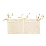 FANNAS Babybett Organizer Hängend,Baby Kinderbett Organizer,Baby Kinderbett Organizer,Betttasche Spielzeugtasche,für Kinderbett Organizer,Kinderzimmer Aufbewahrungstaschen (Beige)