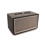 Caliber Bluetooth Lautsprecher - Drahtloser Box - Retro Look - AUX - Holzgehäuse mit Kunstleder - 60 Watt - Schwarz - 4 Stunden Akk