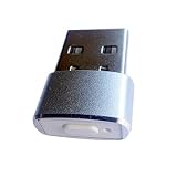 MRNHA Mini-Maus-Jiggler, EIN/Aus-Taste, USB-Maus-Bewegungssimulator für das Büro, Automatischer, Nicht Erkennbarer Maus-Jiggler, Silberfarben, Langlebig, Einfache I