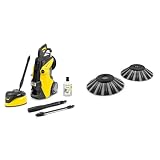 Kärcher Hochdruckreiniger K 7 Premium Power Home & Seitenbesen mit spezieller Beborstung für feuchtes Kehrgut wie Laub - passend für die Kehrmaschinen S 4 bis S 4 Tw