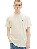TOM TAILOR Denim Herren 1036458 Relaxed Fit T-Shirt in Verlour-Optik, 31956-Stripe Towelling Jacquard, XL