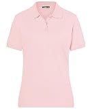 James & Nicholson Damenpolo Classic - Feines Piqué-Poloshirt mit gestrickten Bündchen | Farbe: Rose | Grösse: M