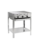 Gasgrill 3-flammiger Edelstahl-Brenner 11kW Standmodell mit Grillrost, Gastrobräter Profigrill V