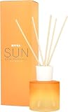 NIVEA SUN Raumduft, Duftstäbchen mit der bekannten Sun Sonnencreme-Note, zarte Raumduft Stäbchen im Ombre-Glas Behälter, 90