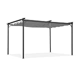 Grindi - Garten Pergola Pavillon Terrassendach mit einstellbarem Stoffdach - Irda I 2,9x2,9m - wasserdichtes & stabiles Sonnenschutz für Terrasse und Freistehender, Carport, Grillpavillon, Mark