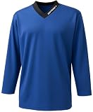 Instrike Profi Trainings Trikot für Eishockey Kinder und Erwachsene Trikots mit dezente Logo hochwertiges angenehm zu tragendes Jersey (DE/NL/SE/PL, Alphanumerisch, M, Regular, Regular, blau)