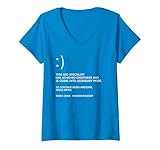 Damen Lustiger SEO-Spezialist Blue Screen of Death Worker BSOD T-Shirt mit V