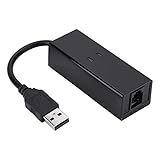 USB-Faxmodem, 1-Port USB 56K Externes DFÜ-Sprachfax-Datenmodem Geeignet für Win7 Win8 Win10 X