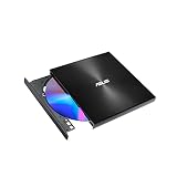 ASUSK ZenDrive U8M (SDRW-08U8M-U) externes DVD-Laufwerk/Brenner (Schnittstelle, kompatibel mit Windows und Mac OS, M-DISC-Unterstützung, umfangreiche Backup-Lösungen), Schwarz, USB-C Kab