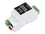 Waveshare RS485 zu RJ45 Ethernet Industrial Serial Server Modbus Gateway TCP/IP zu Serieller Rail-Mount Unterstützung mit PoE Ethernet Port und Elektrischer Isolation Adap
