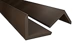 Endorphin® WPC Abschlussleisten für WPC Terrassendielen Höhe 4,5cm / Breite 5,5cm- 10er Set Braun - Abdeckleisten für WPC Dielen - Wetterfest und Pflegeleicht - 110cm Lang, Gesamtlänge 11