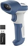 Inateck Wireless Barcode Scanner 2D, Bluetooth 5.0, 2.4Ghz Barcode Reader, QR Code Scanner, liest von Bildschirmen, BCST-73