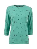 s'questo Leichtsweat 3/4 3/4-Armlänge, Blumenprint Jade Green 38 S