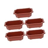 TINEASUR 5St Bonsaischale Gartenarbeit Succulent Plants pflanzenkübl zimmerpflanzen pflanzfass rechteckiger Fensterpflanzer Pflanzgefäß für die Fensterbank Pflanzentopf Gartentöpfe Plastik