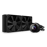 NZXT Kraken 240 - RL-KN240-B1-240mm AIO CPU Wasserkühlung - 1,54' LCD Display 240x240-2x120mm PWM Fans - EIN Breakoutkabel zur einfachen Installation - Schw