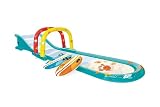 INTEX 【Aufblasbare Surf-Spaßrutsche】 Enthält Zwei aufblasbare Surf Riders - Eingebauter Wassersprüher - 561,3 x 137,2 x 99,1 cm - ab 6 J