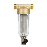 Wiederverwendbare Ausspülbarer Feinfilter, Wasserhahn Wasserfilter Wasser, Water Filter, Vorfilter-Sedimentfilter für Brunnenwasserschlauch-Sedimentfilter (3/4')