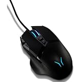 ERAZER Gaming Maus Wizard P20 (DPI Switch, 9 programmierbare Tasten, RGB Beleuchtung, 16.000 DPI, OMRON Switches, Pixart Sensor, 180cm Kabel)