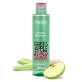 Jean & Len Frische Shampoo Green Apple & Lemongrass, für fettige Haare, stellt das natürliche Gleichgewicht der Kopfhaut wieder her, mit Apfelduft, ohne Silikone & Parabene, veganes Shampoo, 300