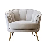 HCZKIUJY Stuhl, Samt, Akzentstuhl, Freizeit-Akzentstuhl, Wohnzimmer, gepolsterter Sessel, Schminkstuhl für Schlafzimmer,