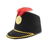 rockible Hut für Tambourmajor mit Feder für Kostüme und F