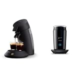 Philips Senseo Original Plus Kaffeepadmaschine & SENSEO Milk Twister – Milchaufschäumer für heißes und kaltes M