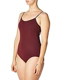 Capezio V-Neck Camisole Leotard, Burgundy, Larg