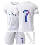 Generic Al NASSR 23/24 Fußball Trikot, Nr.7 Hause/Auswärts Fußball Trikot für Kinder Erwachsener, Fussball Trikots Shorts und Socken Anzug Jungen H