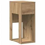 vidaXL Computerschrank mit Schublade Artisan-Eiche 30x44x74 cm, PC-Schrank, CPU-Ständer, PC-Ständer, Büroschrank, CPU-Halter, Computer-Tower-S