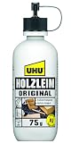 UHU Holzleim Original Flasche, Universeller Weißleim - geeignet für alle üblichen Holzarten und -verklebungen, 75g