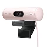 Logitech Brio 500 Full-HD-Webcam mit Auto-Lichtkorrektur, Zeigemodus, Doppelmikrofon + Rauschunterdrückung, Webcam-Abdeckung, für Microsoft Teams, Google Meet, Zoom, USB-C-Kabel - R