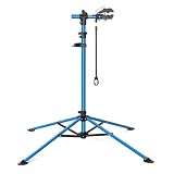 CXWXC Fahrradmontageständer - Profi Reparaturständer mit Werkzeugschale und Magnetfach, drehbar und klappbar, bis 30 kg belastb
