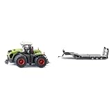Siku 6791 & 6744, 3-Achs Tieflader, Nooteboom Eurotrailer, 1:32, Schwarz/Silber, Metall/Kunststoff, Elektronische Laderampe, 4 LEDs am Heck