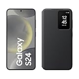 Samsung Galaxy S24 AI Smartphone, 8 GB RAM, 128 GB Speicher, Onyx Black, 3 Jahre Herstellergarantie + Smart View Wallet Case Black