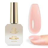 MIZHSE Rosa Builder Gel für Nägel, Aufbaugel für Gelnägel, 8-IN-1 UV Gel für Nagelverlängerung/Base Coat/Stärkung Nageldesign für Anfänger und DIY,16ml, R