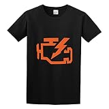 Check Engine Light Funny Automotive Mechanic JDM Car Print Unisex Black T-Shirts Men Tee Cotton Tops Shirt 3XL