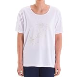 Zeitlos - T-Shirt mit Strasssteinen, Größe:XXL, Farbe:Weiß