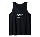 My Real Job Is Winning Games Lustiger Gamer Tank Top