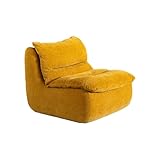 XXZHANG Kompressionssofa, Wohnzimmer-Chaiselounge im Innenbereich, bequemer Lesesessel, kleines modernes Sofa, for Wohnzimmer, Schlafzimmer, Wohnung und Büro,(Yellow)