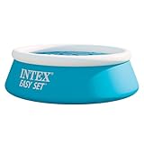 INTEX 'Easy Set' Pool rund Aufstellpool (Ø183 x 51) Robuster aufblasbarer Kinderpool für den Garten Rundpool Planschbecken, Volumen 800l, Schnellaufbau Pool für Kinder ab 3 Jahren, blau (28101NP)