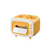 BUYEDBD Taschentuchbox TV Towel Box Bracket Light Multi-Function Home Desktop Manager Paper Box Paper Towel Box Paper Towel Storage Box Paper Towel Box(Yellow)