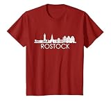Die Stadt Rostock Skyline Silhouette Deutschland Rostock T-S