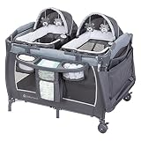 Baby Trend Lil' Snooze™ Deluxe III Nursery Center® Spielplatz für Zwillinge, Cozy Grey
