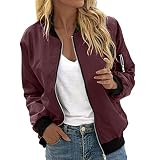 Hauetro Jacke Damen Dünne Sommer Bomberjacke Schwarz Weiße Schicke Sommerjacke Übergang Blumen Damen-Jacken Beige Bunt Übergangsjacke Oversize Sportlich Bikerjacke Windjacke T